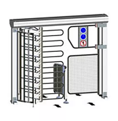 Полноростовой турникет Gotschlich ECCO 120 BF Stainless 6ECK3A0BC-BO