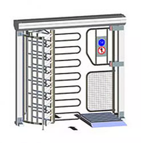 Полноростовой турникет Gotschlich ECCO 120 BF Stainless 6ECK3A0BC-FO
